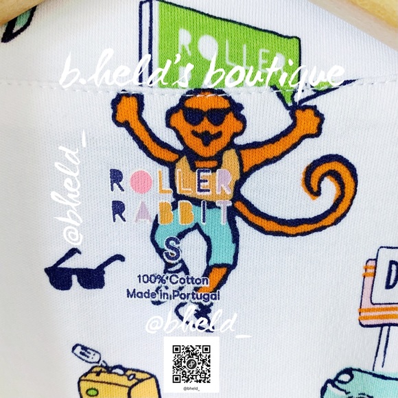 Roller Rabbit On The Road Polo Pajamas in White Size Small (S) Brand New NWT - Picture 6 of 16